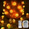 3D Fall Pumpkin String Lights - 12.8ft 403D Pumpkin String Lights – 12.8FT 40 LED Battery-Operated Fall Lights with Remote, 8 Modes, Timer & Dimming, Waterproof Autumn Decorations for Indoor/Outdoor Halloween, Harvest & Thanksgivin LED (Tiny Pumpkin)